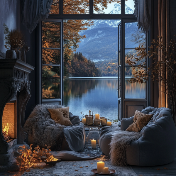 ingadiz create a romantic autumn lake view with blue water cosy 19701d71 0d36 466b b877 f5f46bef6ad2